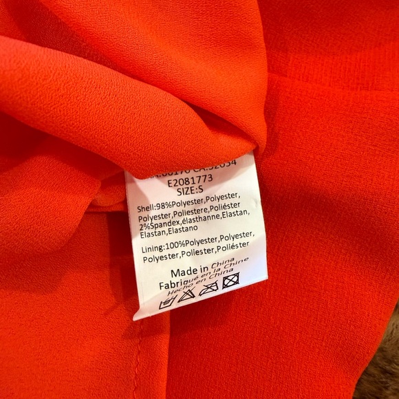 Elliatt Anthropologie Sonnet Mock Neck Dress Red Small Flirty Party Casual - Picture 6 of 6